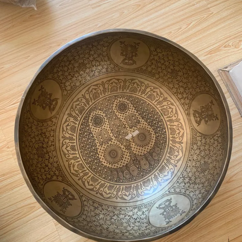 Foot Carving Standing  Singing Bowl