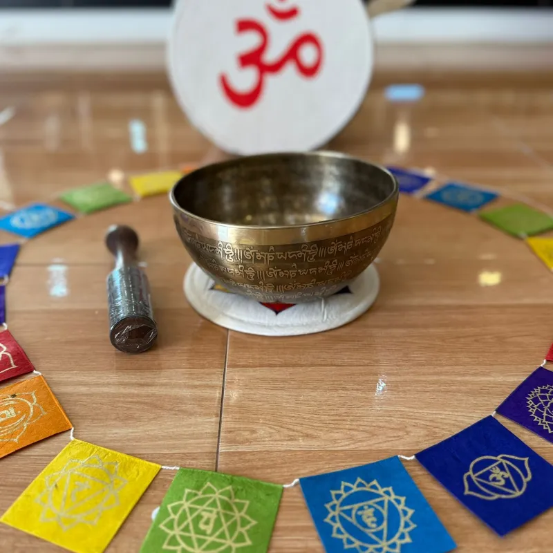 Mantra Carved Singing Bowls